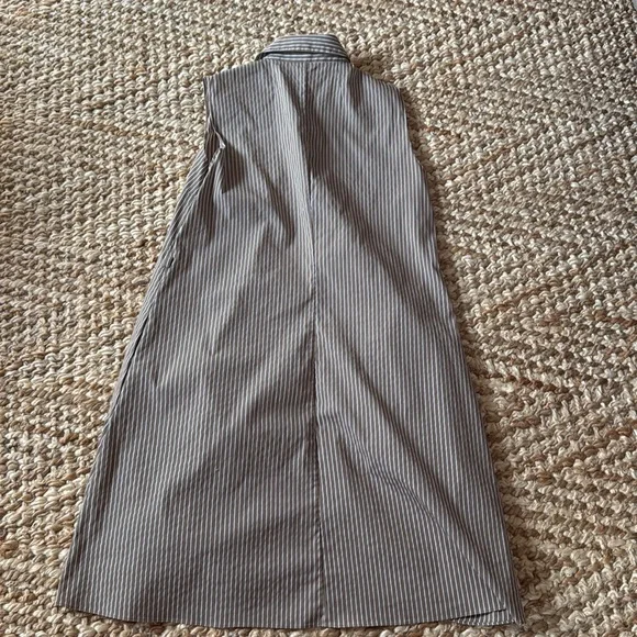 Theory striped sleeveless poplin cotton short dress - Picture 4 of 4